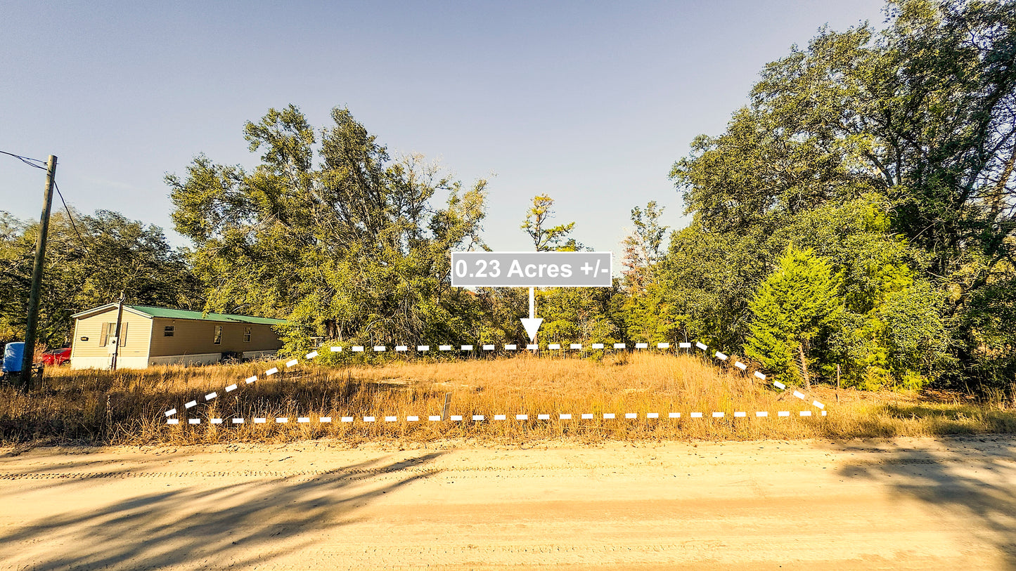 0.23 Acres Cleared Land For Sale Near Suwannee River In Live Oak