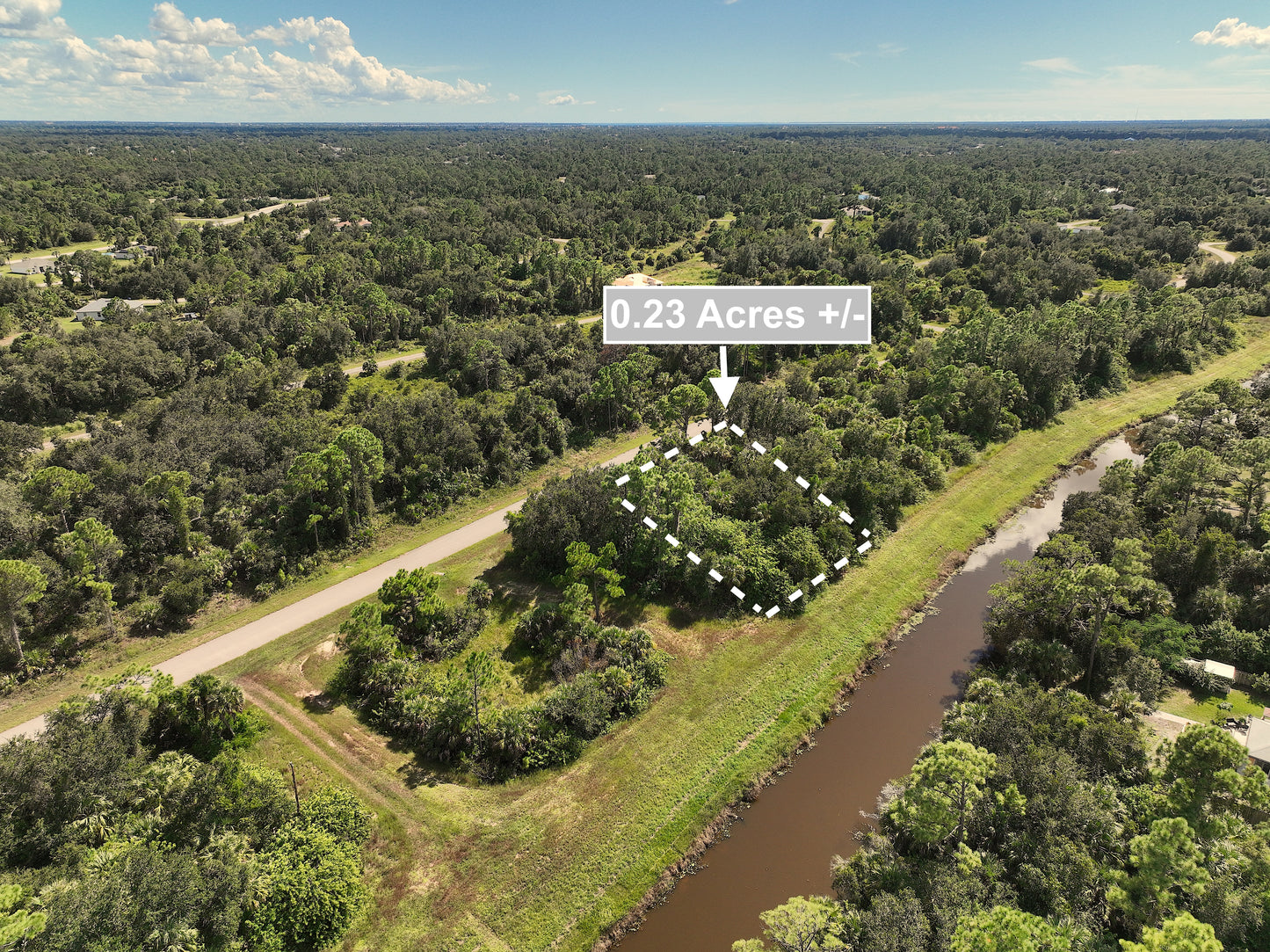 0.23 Acres Canal Front Land For Sale In North Port
